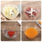 Manual Garlic Chopper & Meat Mincer – Rotate Garlic Press Crusher for Kitchen