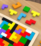 Colorful Wooden Tangram Puzzle – Montessori Educational Toy for Kids
