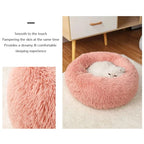 40-70cm Plush Pet Bed for Dogs & Cats – Super Soft, Warm, Washable & Detachable Winter Bed