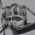 Stainless Steel Egg Mold Ring – Heart, Star, Mickey Mouse, & Flower Shaped Egg Molds for Pancakes & Eggs