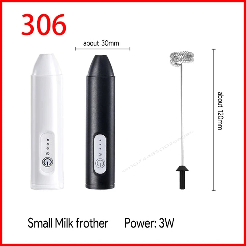 USB Rechargeable Electric Milk Frother & Egg Whisk – 3 Speeds