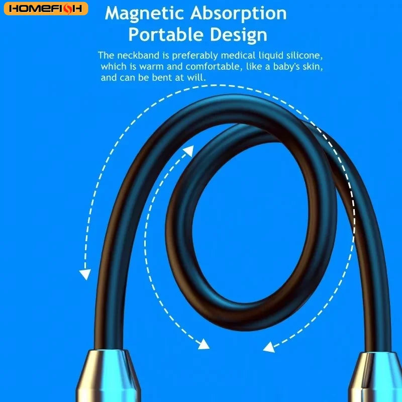 9D Bluetooth Earphones – Wireless Sport Neckband with Mic, Magnetic TWS