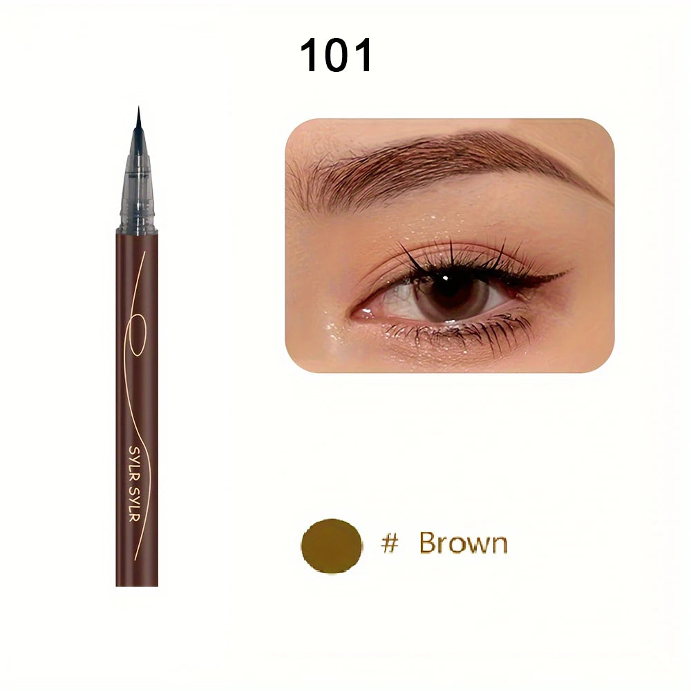 Waterproof Liquid Eyebrow Pencil – Sweat-Proof Dual-Purpose Makeup Pen