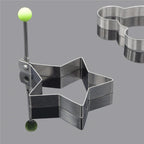 Stainless Steel Egg Mold Ring – Heart, Star, Mickey Mouse, & Flower Shaped Egg Molds for Pancakes & Eggs