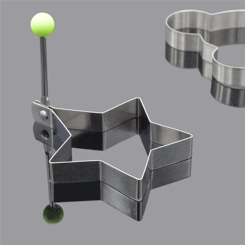 Stainless Steel Egg Mold Ring – Heart, Star, Mickey Mouse, & Flower Shaped Egg Molds for Pancakes & Eggs