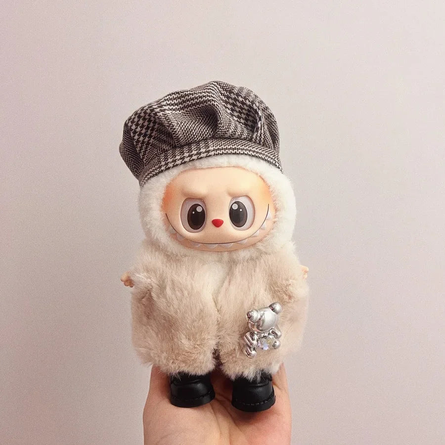 Labubu Doll Clothes – 17cm Cute Plush Doll Dress & Casual Outfit Set