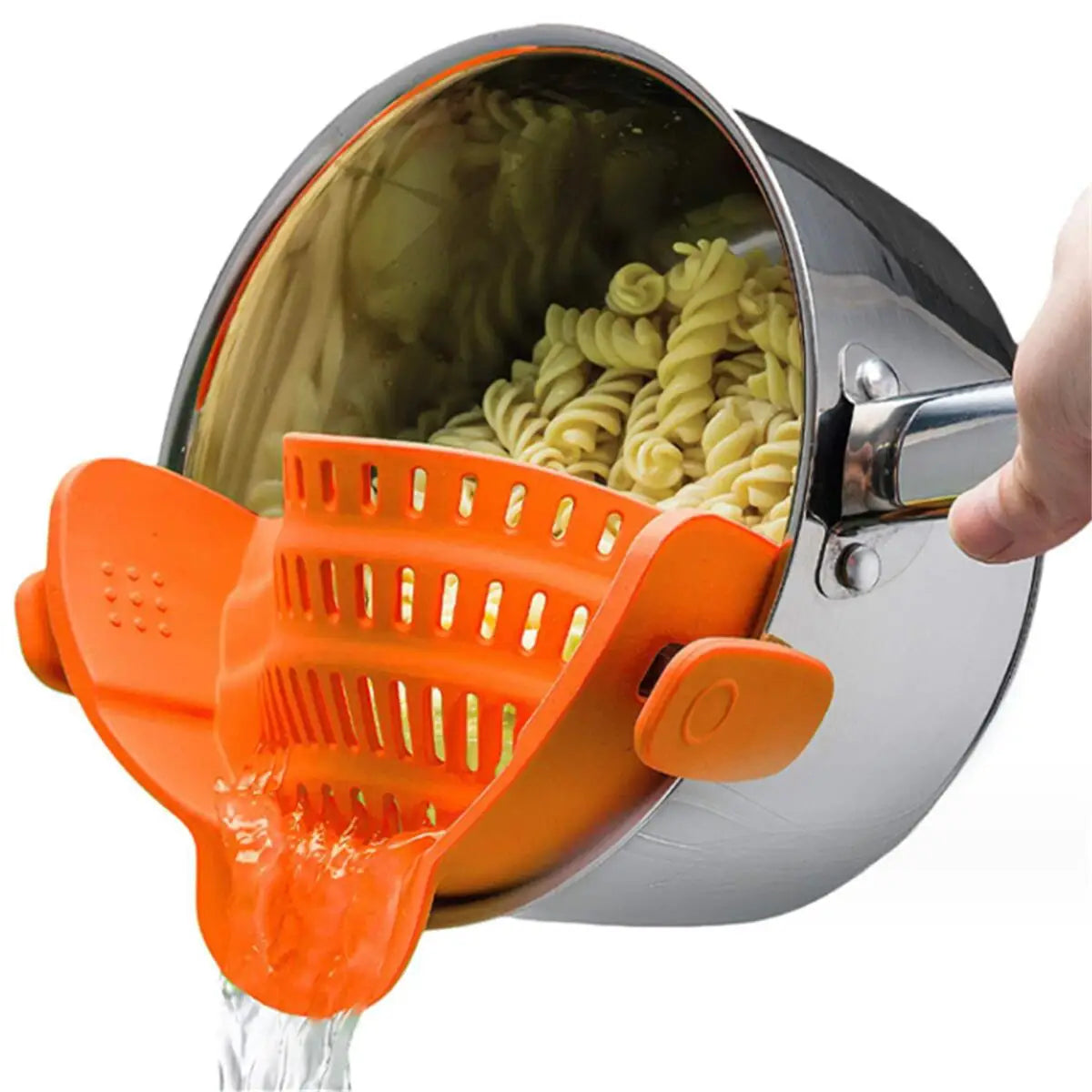 Adjustable Pot Strainer – Clip-On Stainless Steel Strainer for Pots, Pans & Bowls