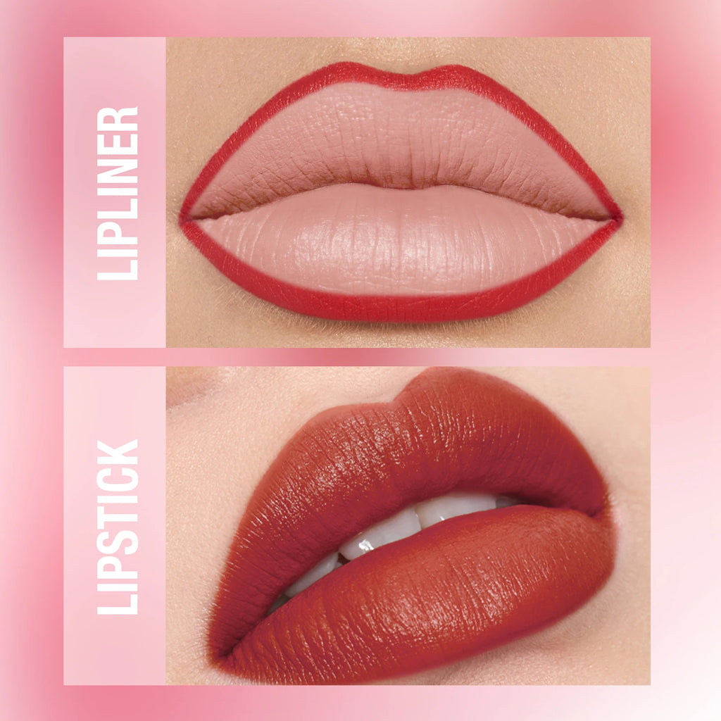 Waterproof Lipliner & Lipstick Set – Long-Lasting, Smudge-Proof Lip Makeup