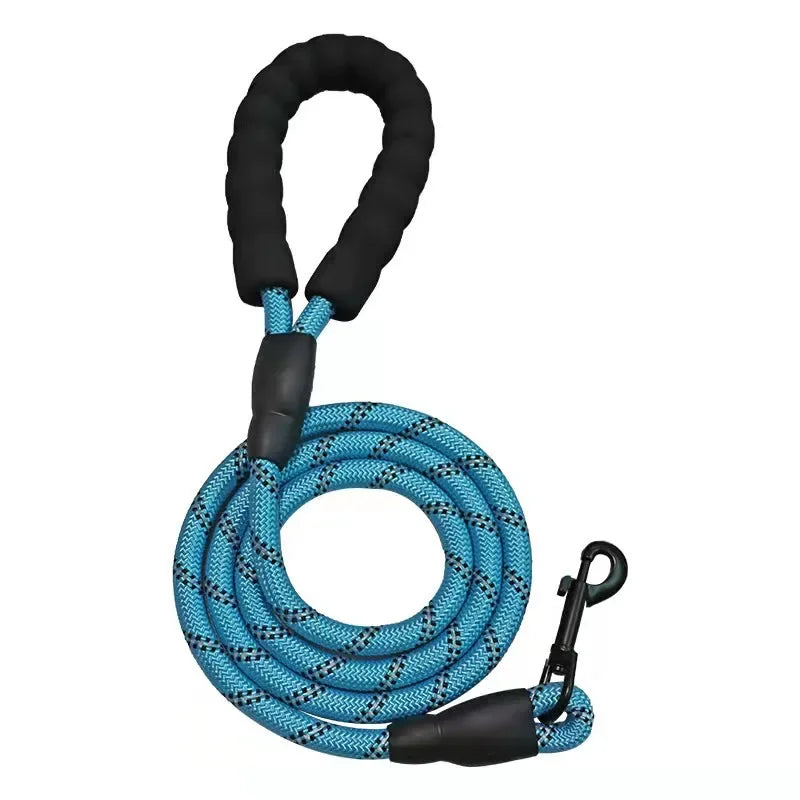 Reflective Dog Leash – Strong Nylon Pet Leash for Small, Medium & Large Dogs