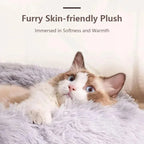 40-70cm Plush Pet Bed for Dogs & Cats – Super Soft, Warm, Washable & Detachable Winter Bed