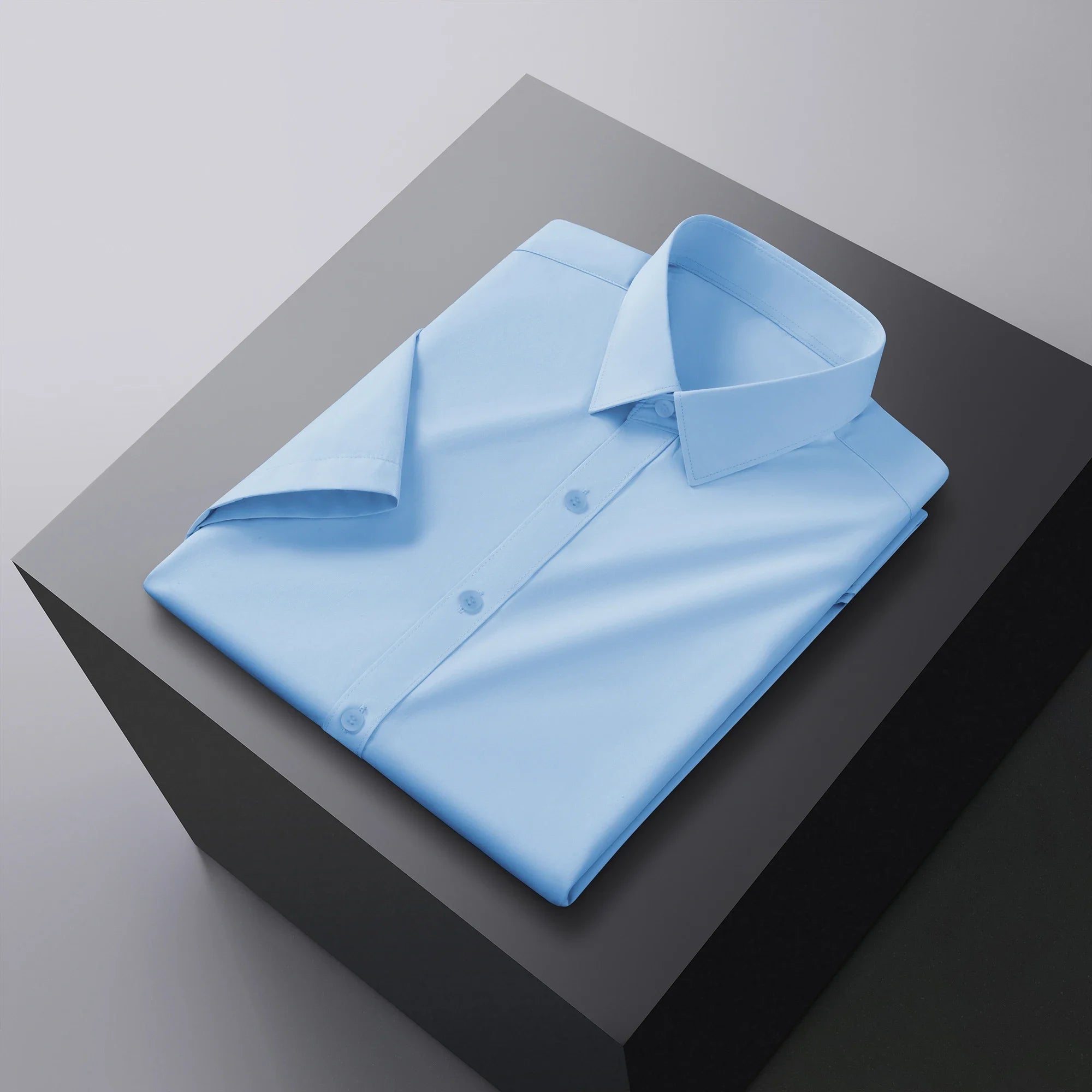 Men’s Short Sleeve Shirt – Casual & Formal Solid Color Summer Top