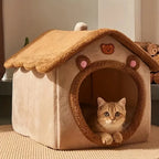 Foldable Cat & Dog House – Removable Washable Pet Bed for Small Cats & Puppies