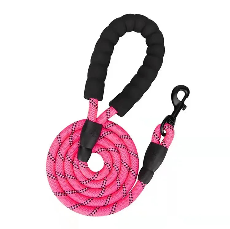 Reflective Dog Leash – Strong Nylon Pet Leash for Small, Medium & Large Dogs