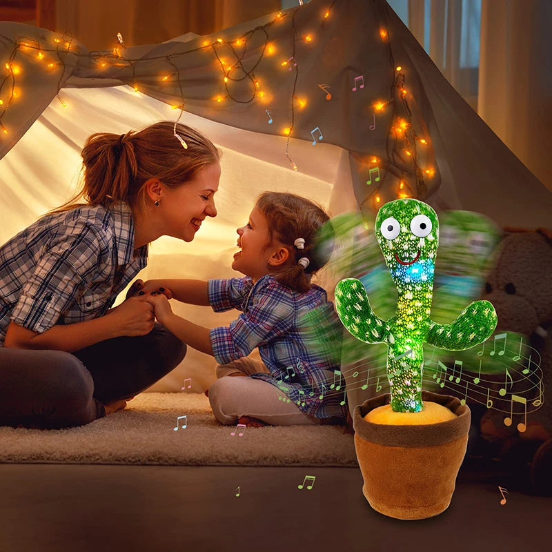 Dancing Cactus Plush Toy – 120 Songs Music Speaker with Voice Repeat