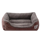 Pet Bed for Dogs & Cats – Warm Cotton Square Nest, Multiple Sizes