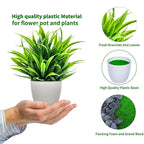 Artificial Plants in Plastic Pots for Home, Office, and Bedroom Decoration – Perfect Greenery for Indoor & Outdoor Spaces