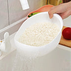 Rice Drain Basket Rice Filter Fruit and Vegetable Drain Sieve Kitchen Supplies Small Tools Multi-Purpose