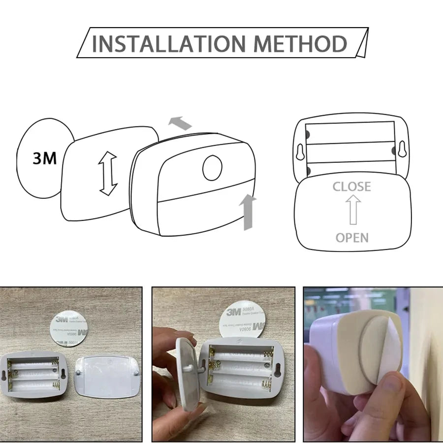Motion Sensor LED Night Light – Auto On/Off Cabinet & Closet Lamp