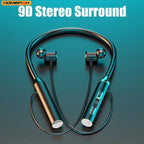 9D Bluetooth Earphones – Wireless Sport Neckband with Mic, Magnetic TWS