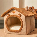 Foldable Cat & Dog House – Removable Washable Pet Bed for Small Cats & Puppies