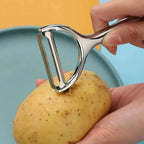 Ergonomic Stainless Steel Vegetable Peeler – Multi-Purpose Potato, Carrot & Fruit Tool