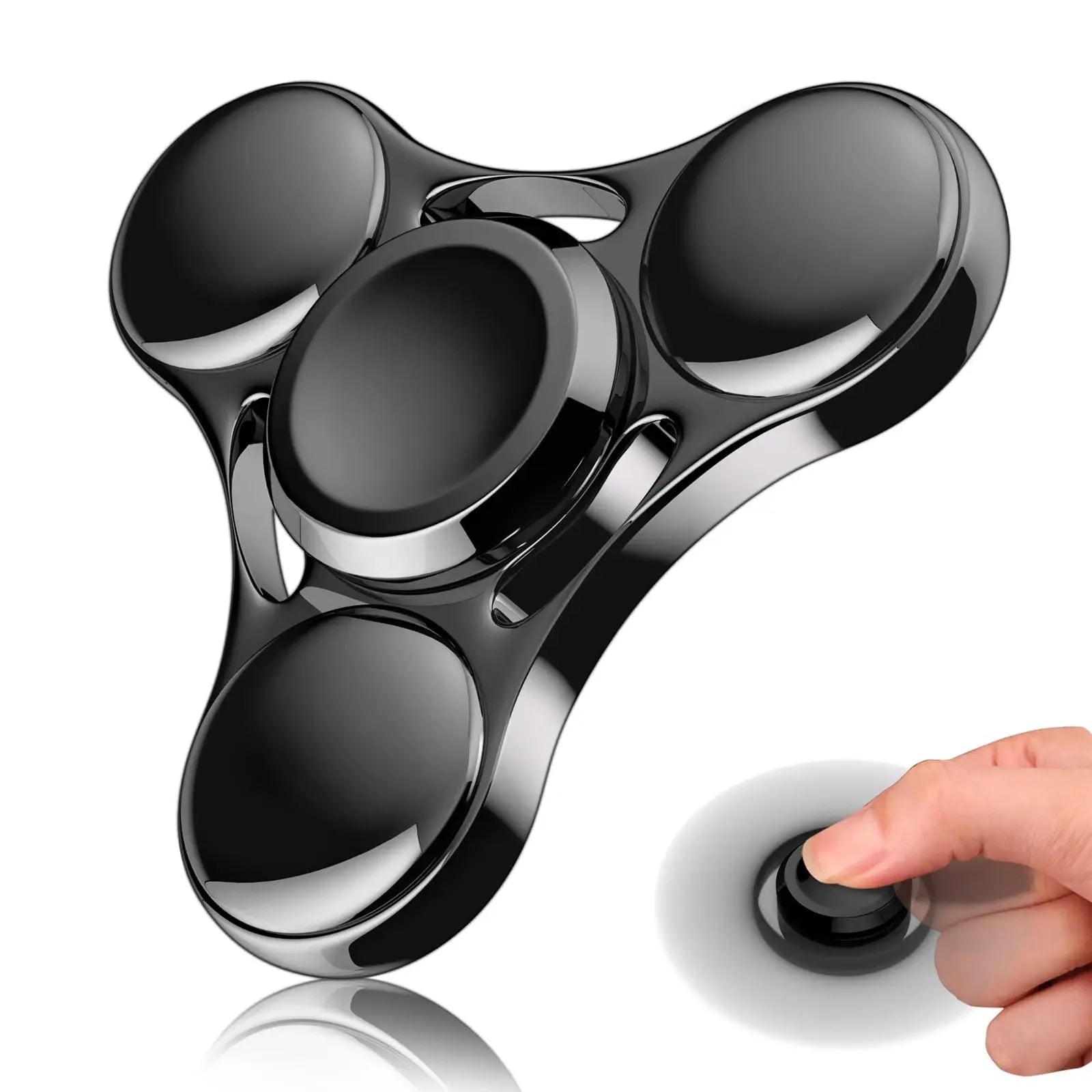 Rainbow Metal Fidget Spinner – UFO Finger Spinner for Kids & Adults