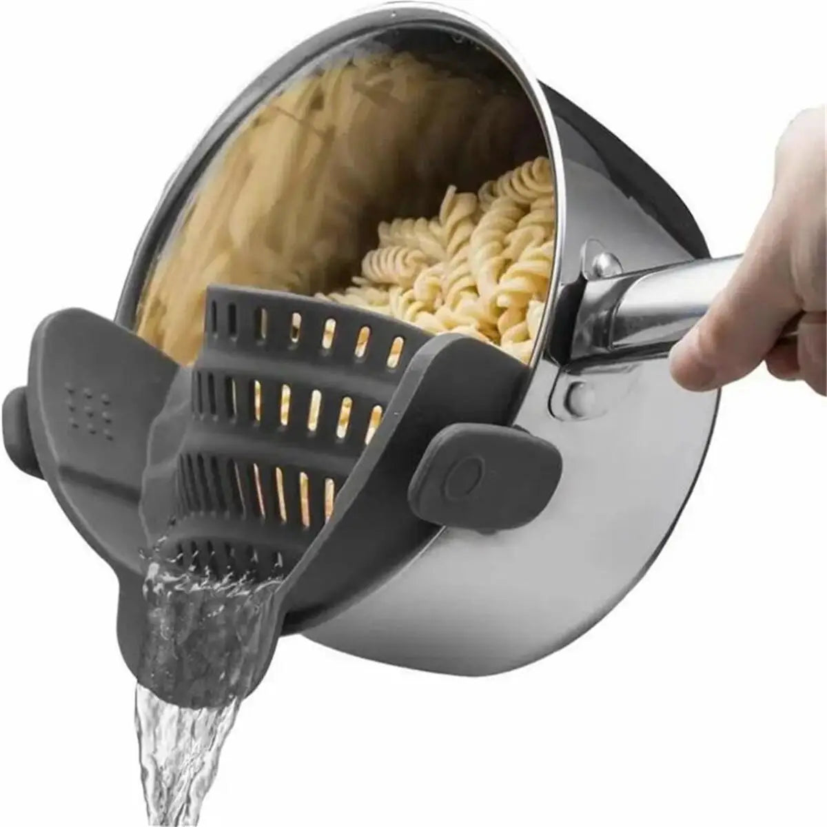 Adjustable Pot Strainer – Clip-On Stainless Steel Strainer for Pots, Pans & Bowls