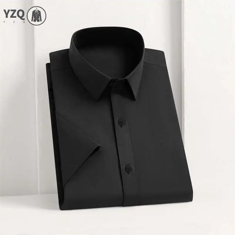 Men’s Short Sleeve Shirt – Casual & Formal Solid Color Summer Top