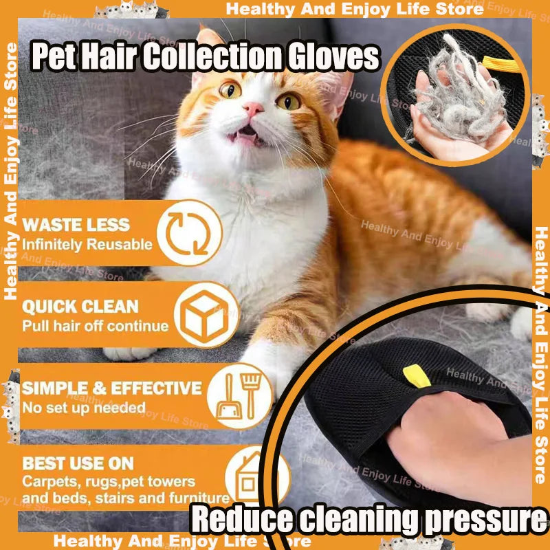 Multi-Functional Pet Hair Gloves – Reduce Shedding and Groom with Ease