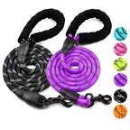 Reflective Dog Leash – Strong Nylon Pet Leash for Small, Medium & Large Dogs