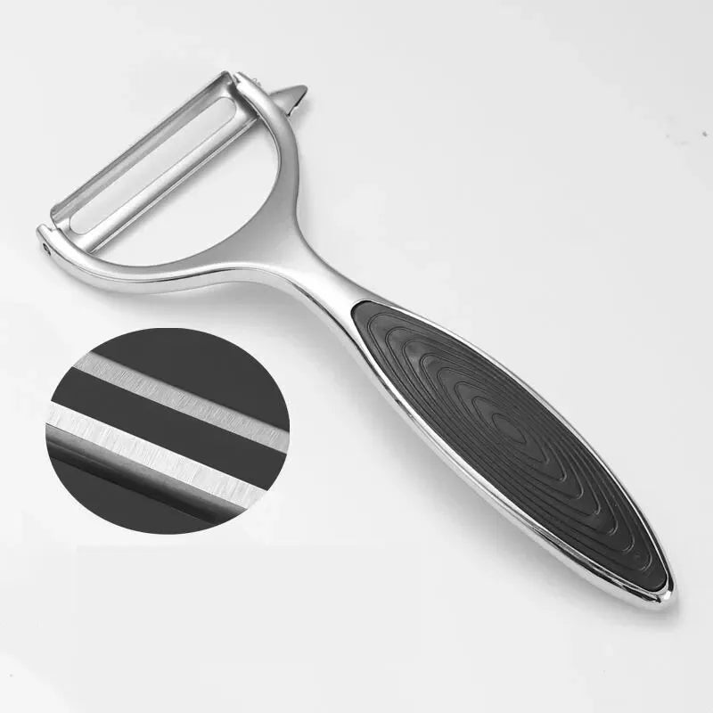 Ergonomic Stainless Steel Vegetable Peeler – Multi-Purpose Potato, Carrot & Fruit Tool