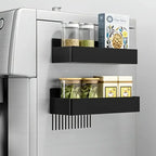 Magnetic Refrigerator Storage Rack | Punch-Free Kitchen Spice & Bathroom Organizer (2/4PCS)