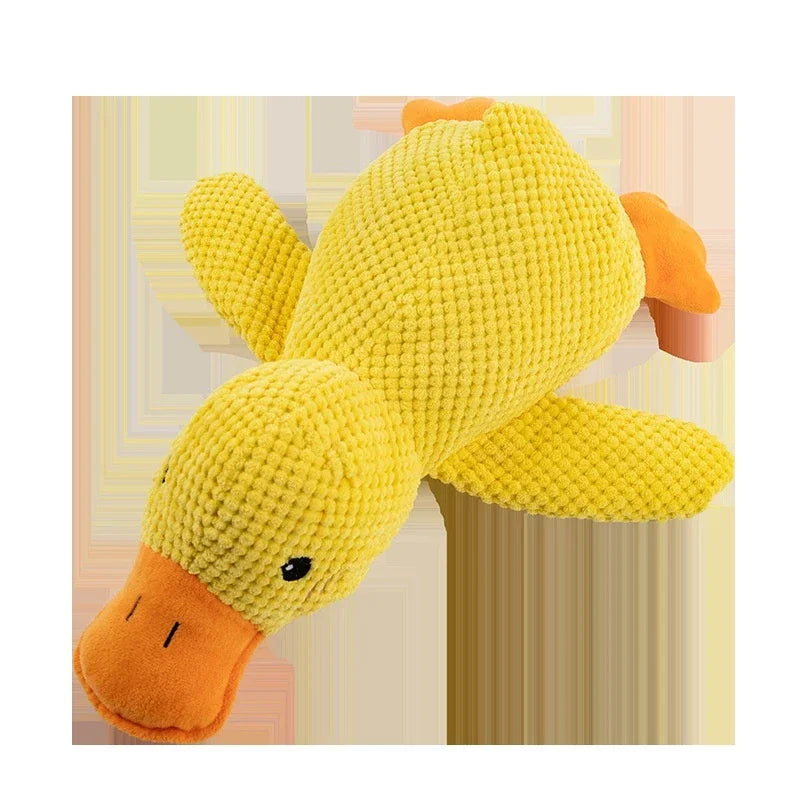 Plush Duck Dog Toy – Bite-Resistant Squeaky Chew Companion
