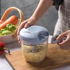 Manual Garlic Chopper & Meat Mincer – Rotate Garlic Press Crusher for Kitchen