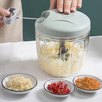 Manual Garlic Chopper & Meat Mincer – Rotate Garlic Press Crusher for Kitchen