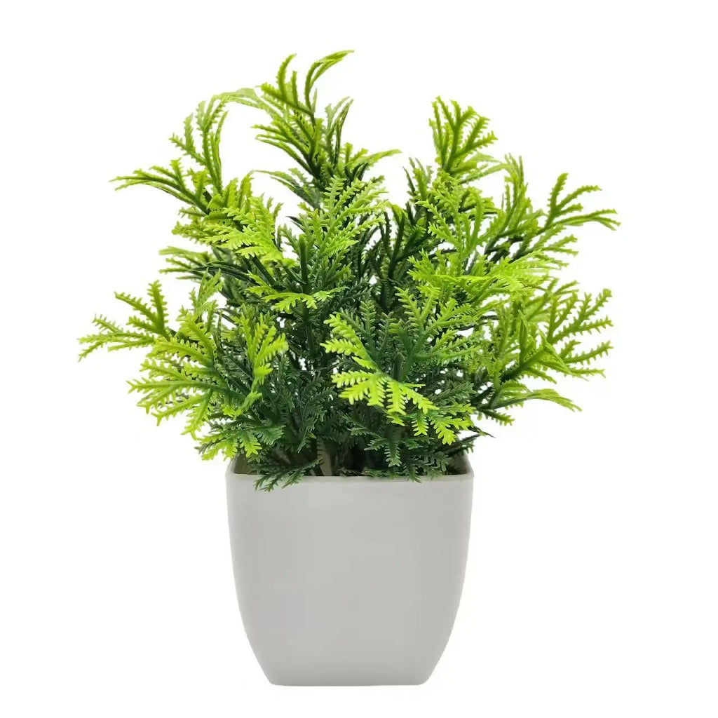 Artificial Plants in Plastic Pots for Home, Office, and Bedroom Decoration – Perfect Greenery for Indoor & Outdoor Spaces