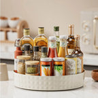 360° Rotating Spice Rack Organizer | Lazy Susan Turntable for Kitchen, Bathroom & Vanity