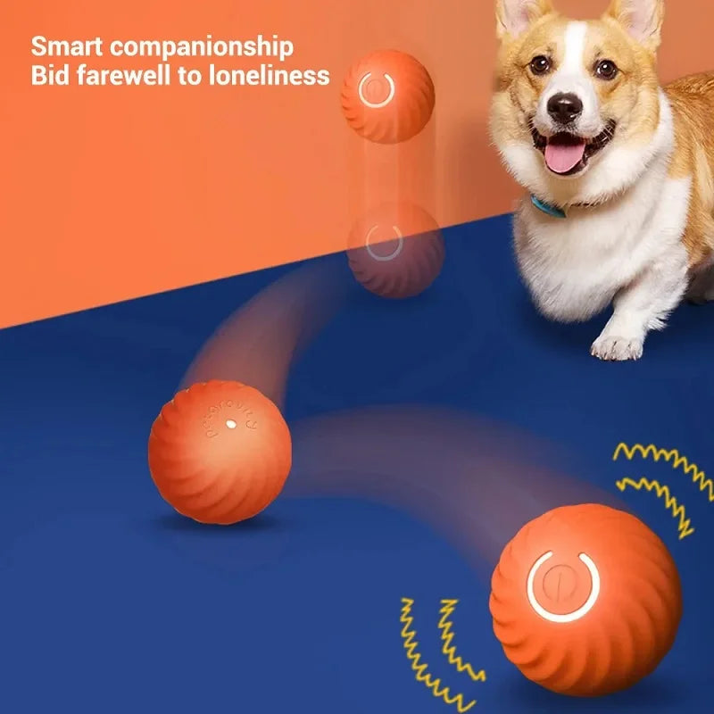 Automatic Interactive Dog Toy Ball – Rolling, Bouncing, USB Rechargeable