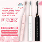 Sonic Electric Toothbrush – USB Rechargeable Waterproof Adult Toothbrush
