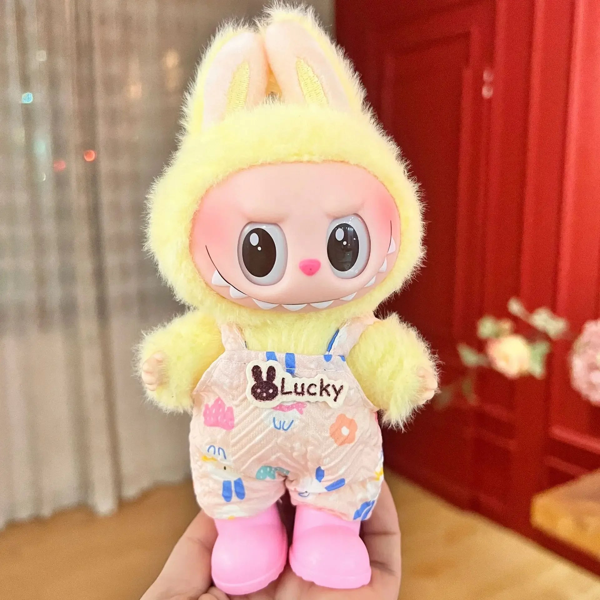 Labubu Doll Clothes – 17cm Cute Plush Doll Dress & Casual Outfit Set