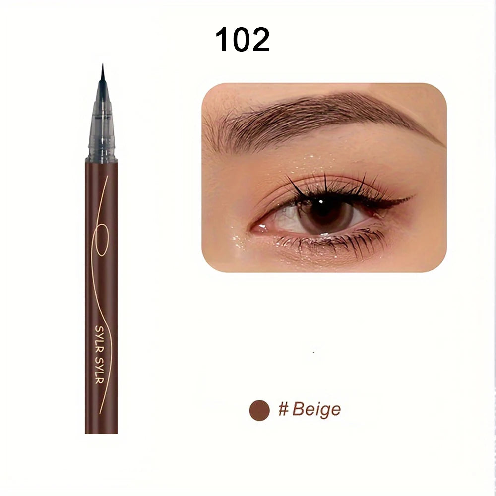 Waterproof Liquid Eyebrow Pencil – Sweat-Proof Dual-Purpose Makeup Pen