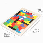Colorful Wooden Tangram Puzzle – Montessori Educational Toy for Kids