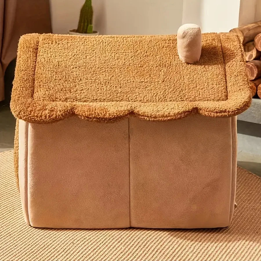 Foldable Cat & Dog House – Removable Washable Pet Bed for Small Cats & Puppies