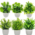 Artificial Plants in Plastic Pots for Home, Office, and Bedroom Decoration – Perfect Greenery for Indoor & Outdoor Spaces