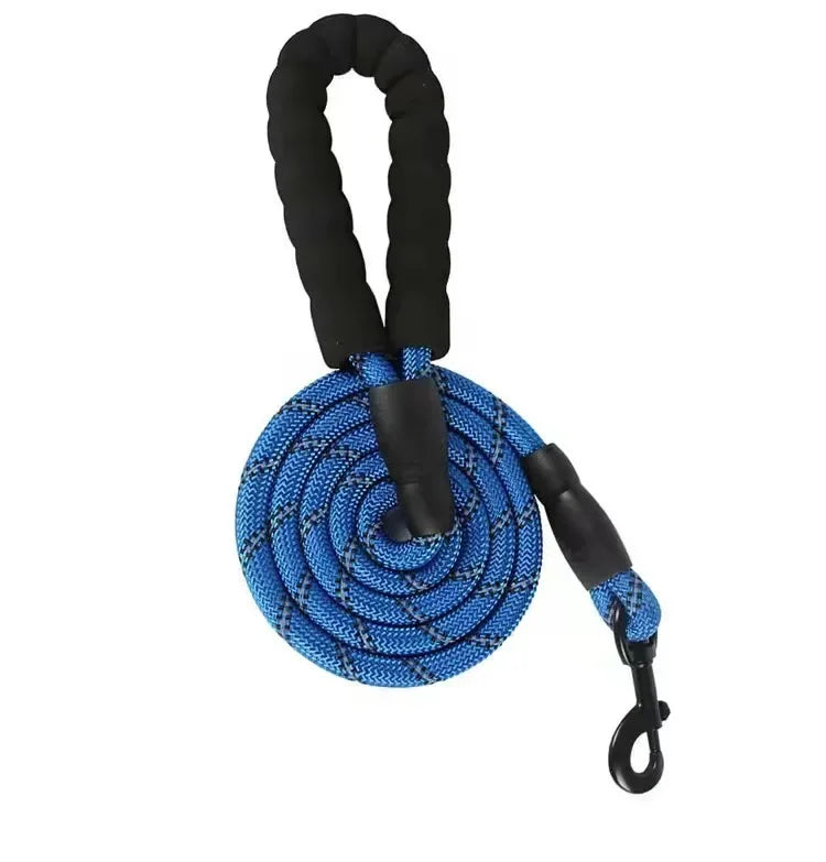 Reflective Dog Leash – Strong Nylon Pet Leash for Small, Medium & Large Dogs