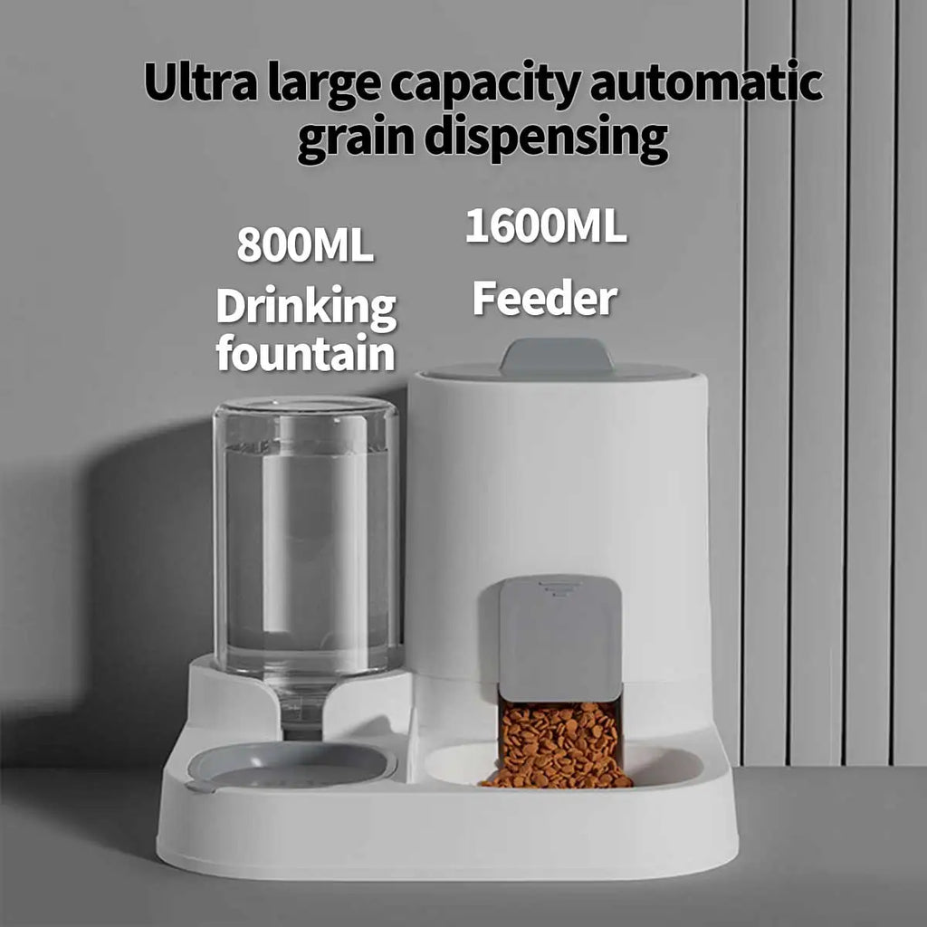 Dual-Purpose Dog & Cat Feeder – Food and Water Bowl, Large Capacity