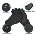 Unisex Winter Gloves – Touchscreen, Warm, Non-Slip for Cycling & Driving