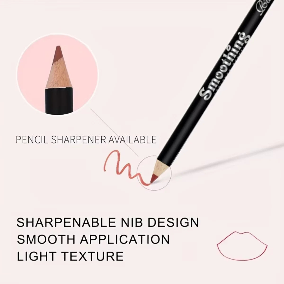 Waterproof Matte Lipliner Pencil – Long-Lasting Lip Contour & Tint