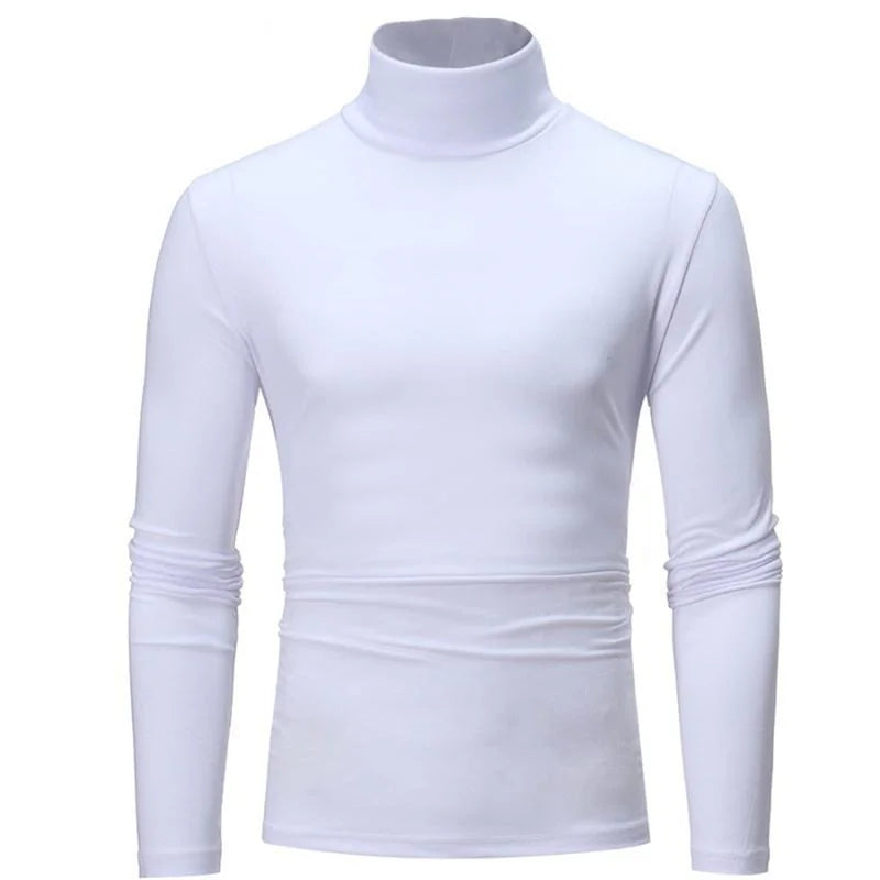 Men’s High Neck Thermal Top – Slim Fit Long Sleeve Winter Shirt