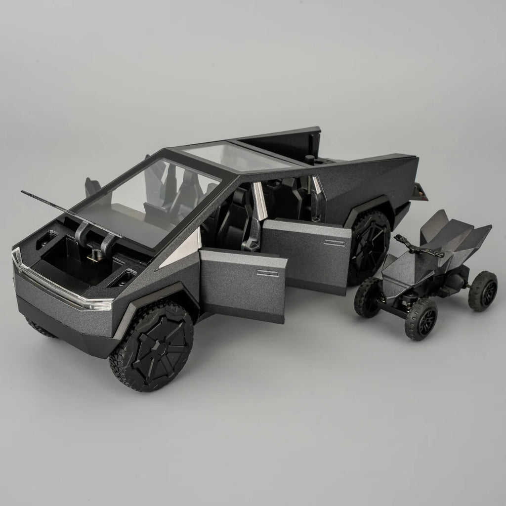 Cyber Truck Alloy Car Model – 1:32 Pull-Back SUV Toy with Lights & Sound